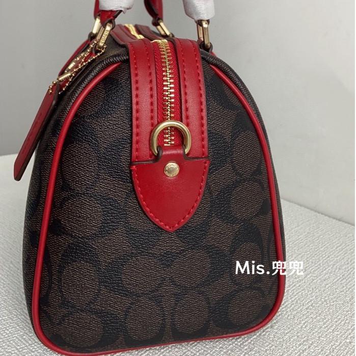 保固 現貨 COACH 蔻馳包包 Mis.兜兜 經典波士頓枕頭包 手提包 單肩包 斜挎包 側背包 女生包包 大容量女包-細節圖8