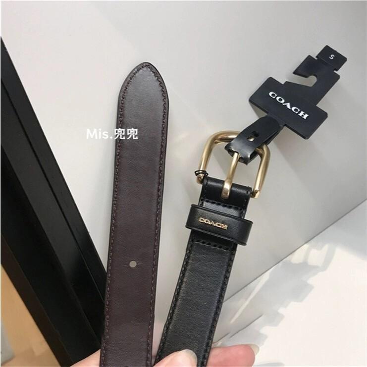 保固 現貨 COACH 蔻馳包包 Mis.兜兜🛒時尚女生皮帶 腰帶 皮帶女 真皮皮帶 針扣皮帶 時尚百搭皮帶-細節圖7