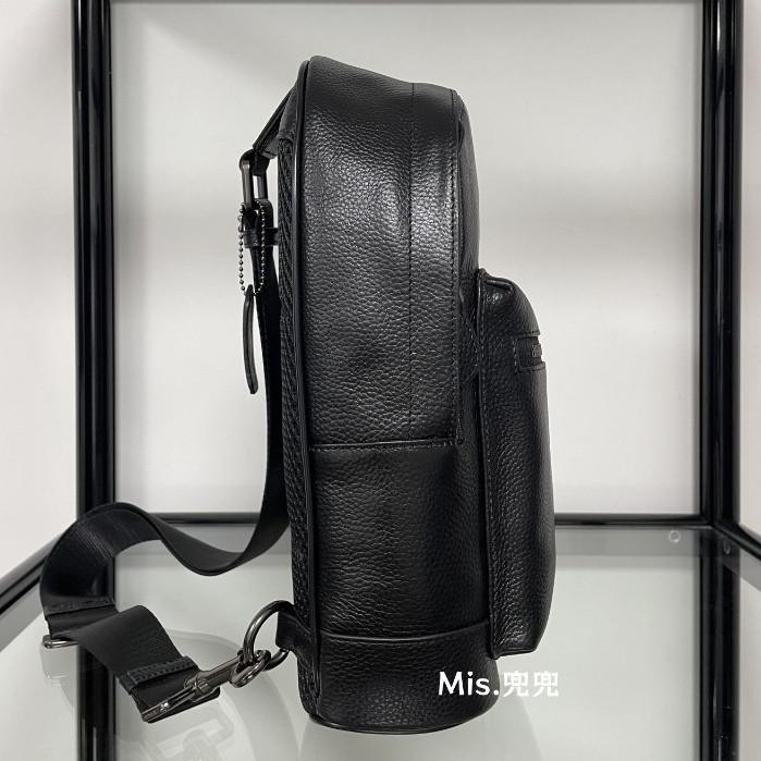 保固 現貨 COACH 蔻馳包包 Mis.兜兜 男士胸包側背包 腰包 斜背包男包 後背包斜挎包 前拉錬胸包 真皮印花單-細節圖4