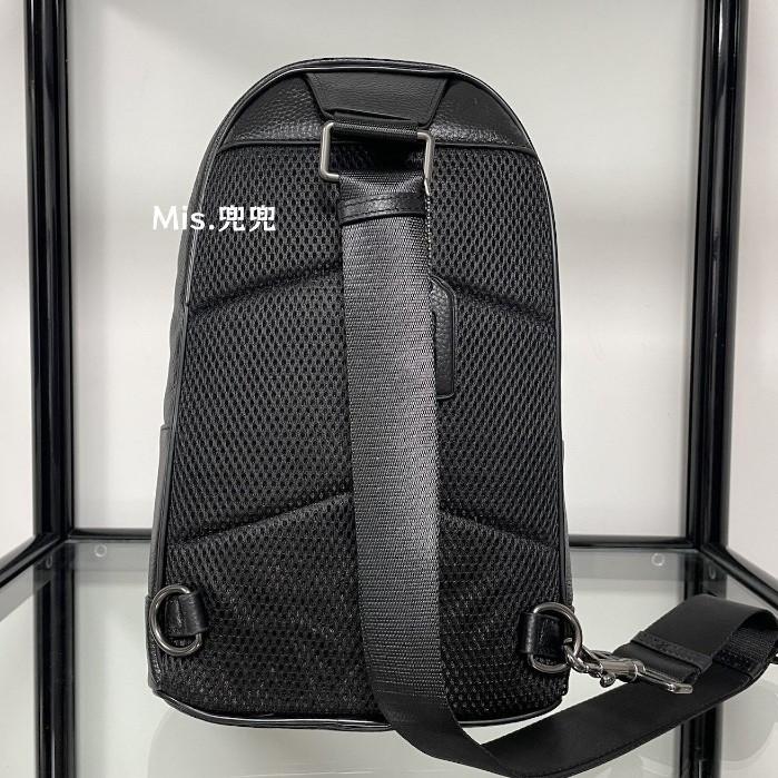 保固 現貨 COACH 蔻馳包包 Mis.兜兜 男士胸包側背包 腰包 斜背包男包 後背包斜挎包 前拉錬胸包 真皮印花單-細節圖5