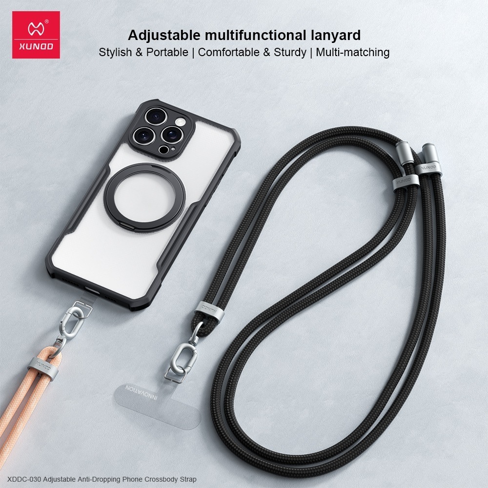 【XUNDD】8mm可調節編織手機掛繩150cm 手機背帶 手機掛繩 墊片掛繩 斜背 頸掛繩 掛脖 吊繩-細節圖5