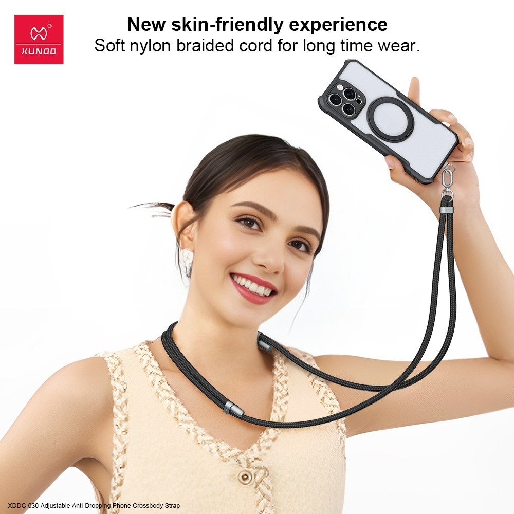 【XUNDD】8mm可調節編織手機掛繩150cm 手機背帶 手機掛繩 墊片掛繩 斜背 頸掛繩 掛脖 吊繩-細節圖8