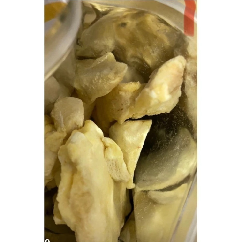 😋五甲木榴槤乾😋 50g大包裝 非油炸 冷凍乾燥技術 泰國榴槤乾，無添加任何添加物，一口接一口👍-細節圖5