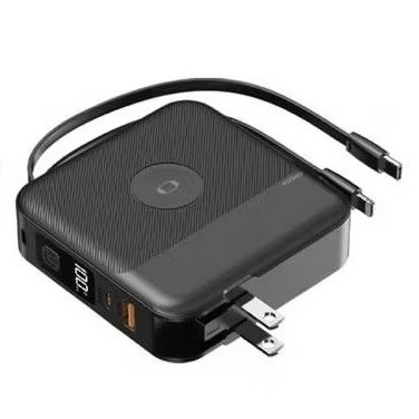 【NISDA】AI智能無線充行動電源 10000mAh (BS-WL720) 自帶線Type-C 蘋果 手錶 耳機-細節圖8