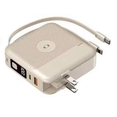 【NISDA】AI智能無線充行動電源 10000mAh (BS-WL720) 自帶線Type-C 蘋果 手錶 耳機-規格圖10