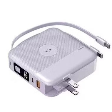 【NISDA】AI智能無線充行動電源 10000mAh (BS-WL720) 自帶線Type-C 蘋果 手錶 耳機-規格圖10