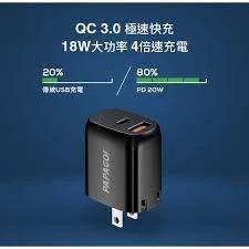 出清 全網最低PAPAGO! PD 20W QC/PD 3.0 USB電源供應器 充電頭-細節圖3