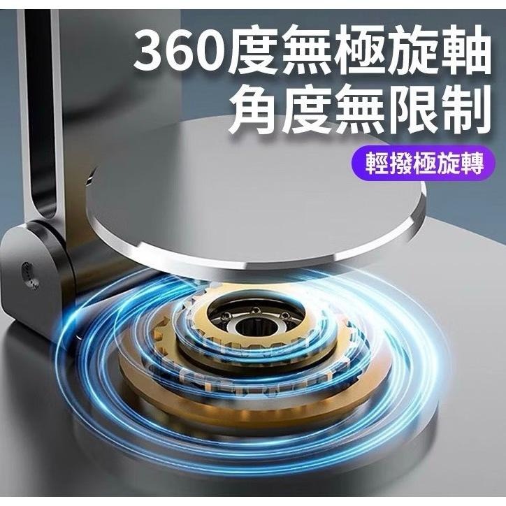 360度旋轉金屬支架 散熱 360度旋轉  多功能 高檔機械旋轉可折疊 桌面手機平板 追劇 直播 通用 全新-細節圖5