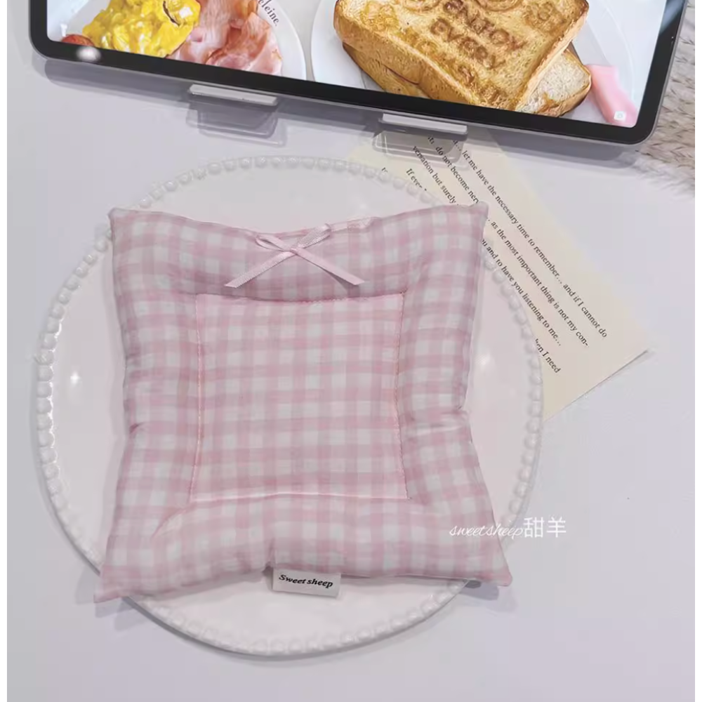 【Roze韓風家居選品】棉棉枕頭方形隔熱杯墊-細節圖5