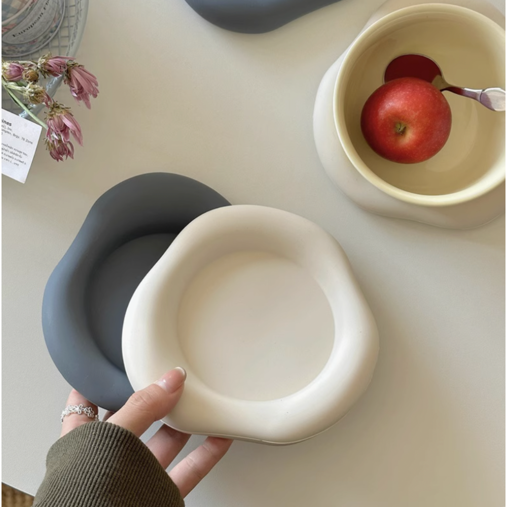 【Roze韓風家居選品】不規則圓型硅膠雲朵防熱杯墊-細節圖2