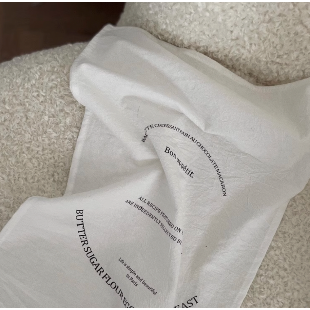 【Roze韓風家居選品】白色英文字母韓式野餐餐布桌墊-細節圖2