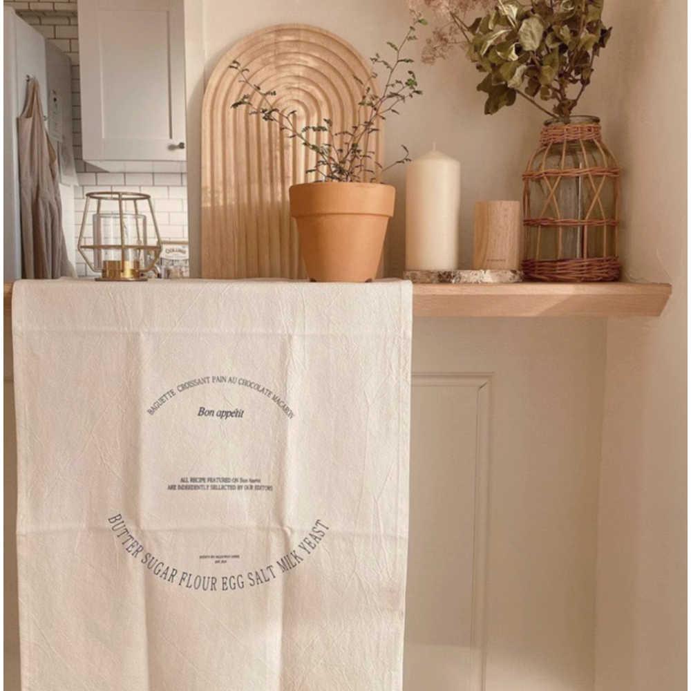 【Roze韓風家居選品】白色英文字母韓式野餐餐布桌墊-細節圖3