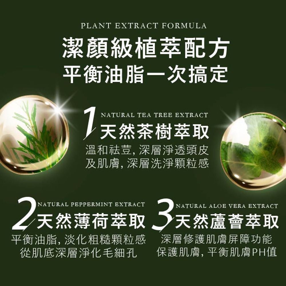 DOTTIE 茶樹控油洗髮沐浴膠  | 沐浴+洗髮、敏感肌適用｜300ml-細節圖3