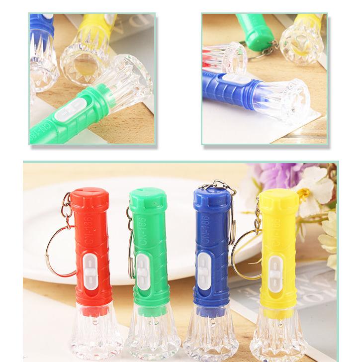 【夜市王】鑽石手電筒 手電筒鑰匙圈9元-細節圖3