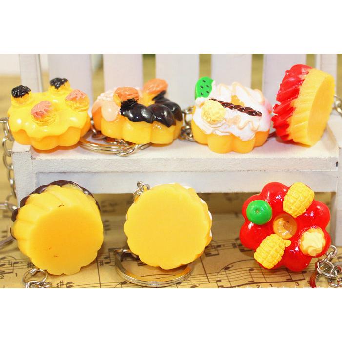 【夜市王】甜甜圈造型鑰匙圈9元-細節圖3