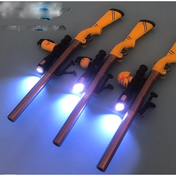 【夜市王】小黃鴨帶燈手電筒簽字筆 29元-細節圖2