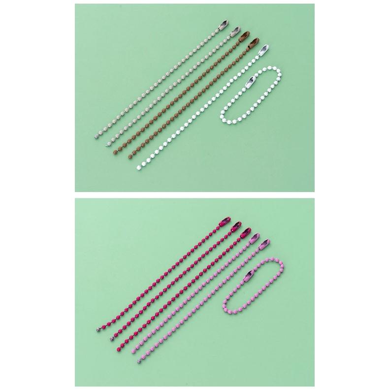 【夜市王】烤漆波珠鏈 彩色珠鏈 吊牌鏈鐵10條19元-細節圖2