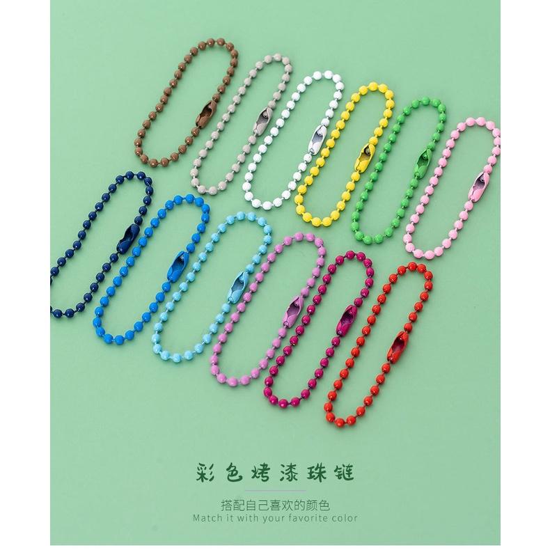 【夜市王】烤漆波珠鏈 彩色珠鏈 吊牌鏈鐵10條19元-細節圖4