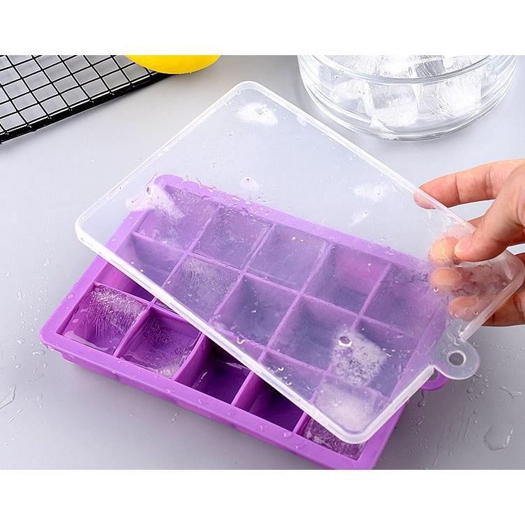 【夜市王】24格方形有蓋製冰盒 85元-細節圖2