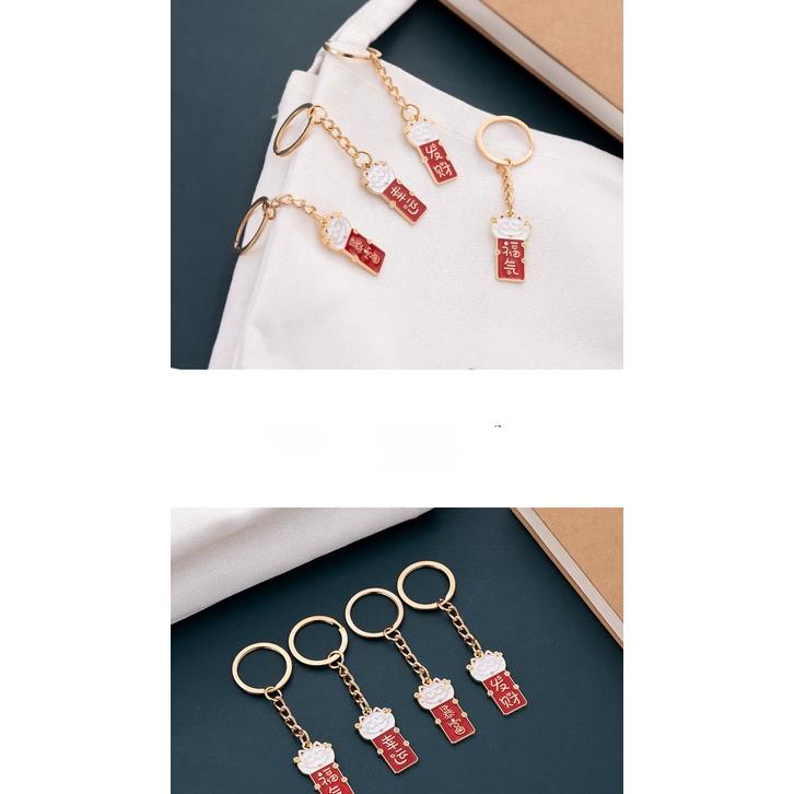 【夜市王】金屬文字鑰匙圈 包包掛件吊墜5個49元-細節圖3