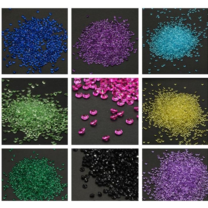 【夜市王】透明壓克力尖底鑽diy貼鑽一包約1000顆19元-細節圖2