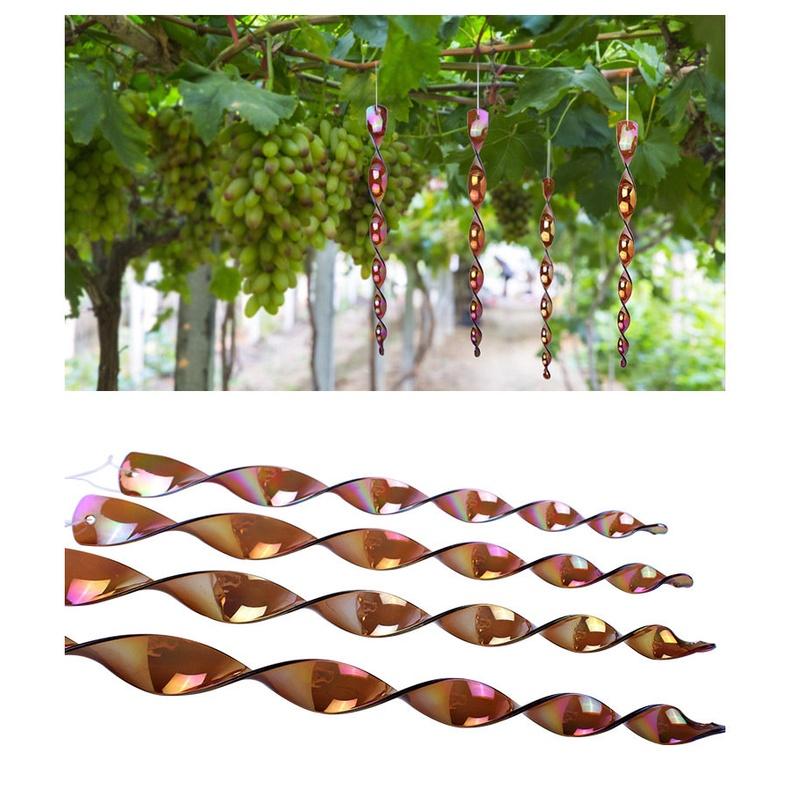 【夜市王】螺旋風轉反光棒 趕鳥鐳射驅鳥棒10支79元-細節圖2