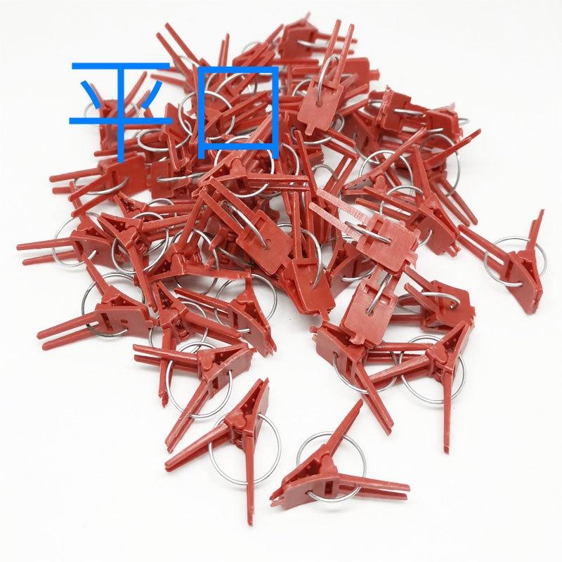 【夜市王】50個蔬菜嫁接夾 黃瓜夾 嫁接夾圓口平口29元-細節圖3