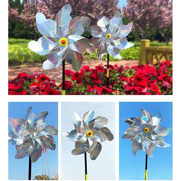 【夜市王】驅鳥風車 反光片 防鳥鐳射風車29元-細節圖3