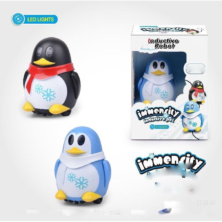 【夜市王】劃線感應機器人 跟筆企鵝 燈光音樂感應車229元-細節圖2
