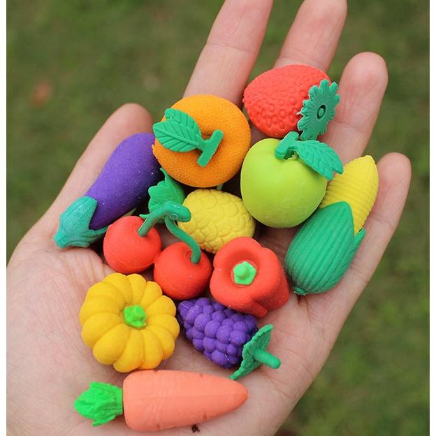 【夜市王】蔬菜水果橡皮10個39元-細節圖3