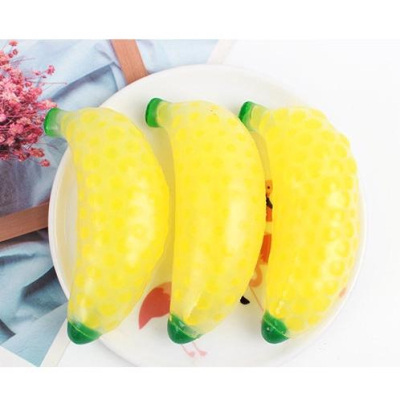 【夜市王】減壓軟膠香蕉 香蕉珠子捏捏樂29元