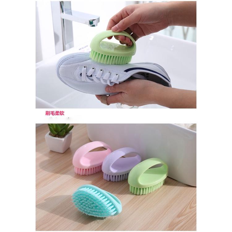 【夜市王】塑膠清潔刷 D型家居洗衣刷 軟毛清洗刷子19 元-細節圖2