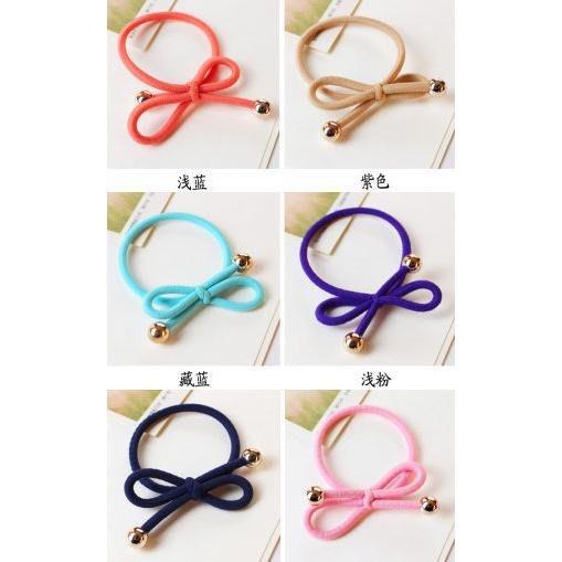 【夜市王】雙頭圓珠髮圈10條29元-細節圖2