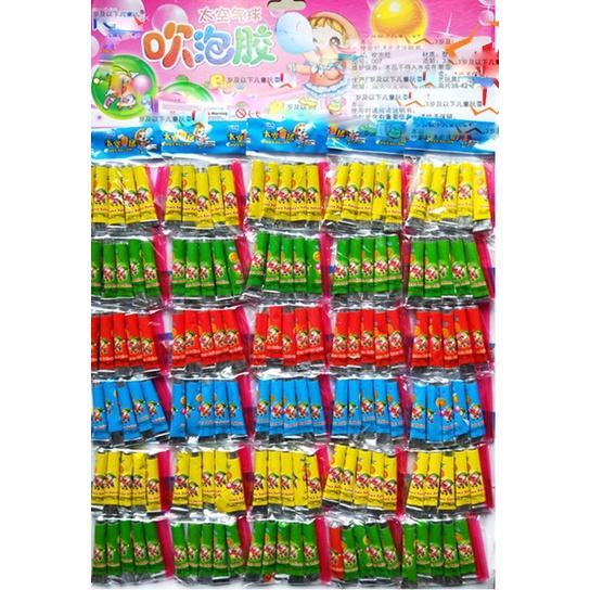 【夜市王】泡泡膠 太空氣球吹泡泡膠一包4支9元-細節圖3