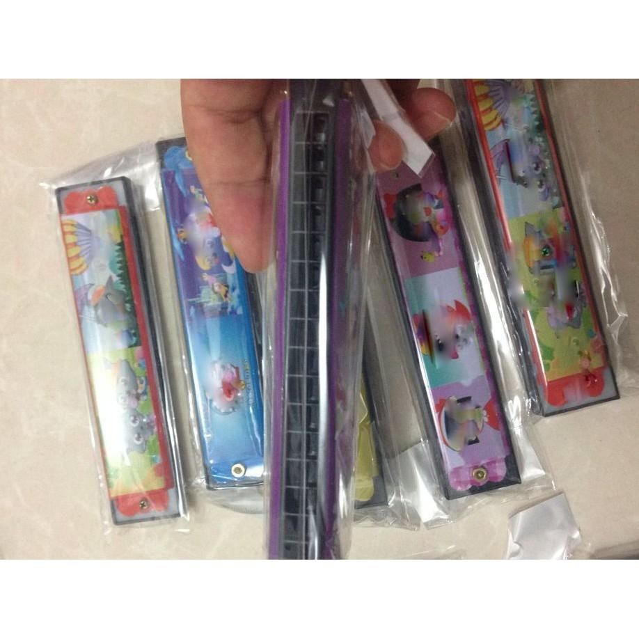 【夜市王】雙排樂器玩具16孔口琴1個19元-細節圖2