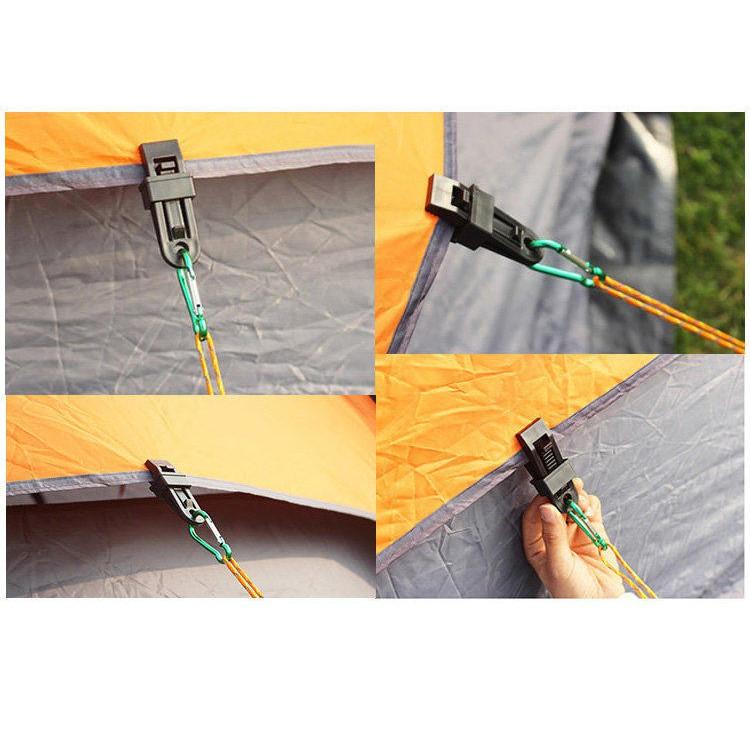 【夜市王】帳篷天幕夾 防風固定夾 戶外野營風繩扣 塑膠配件遮陽棚夾 多功能繩扣15元-細節圖3