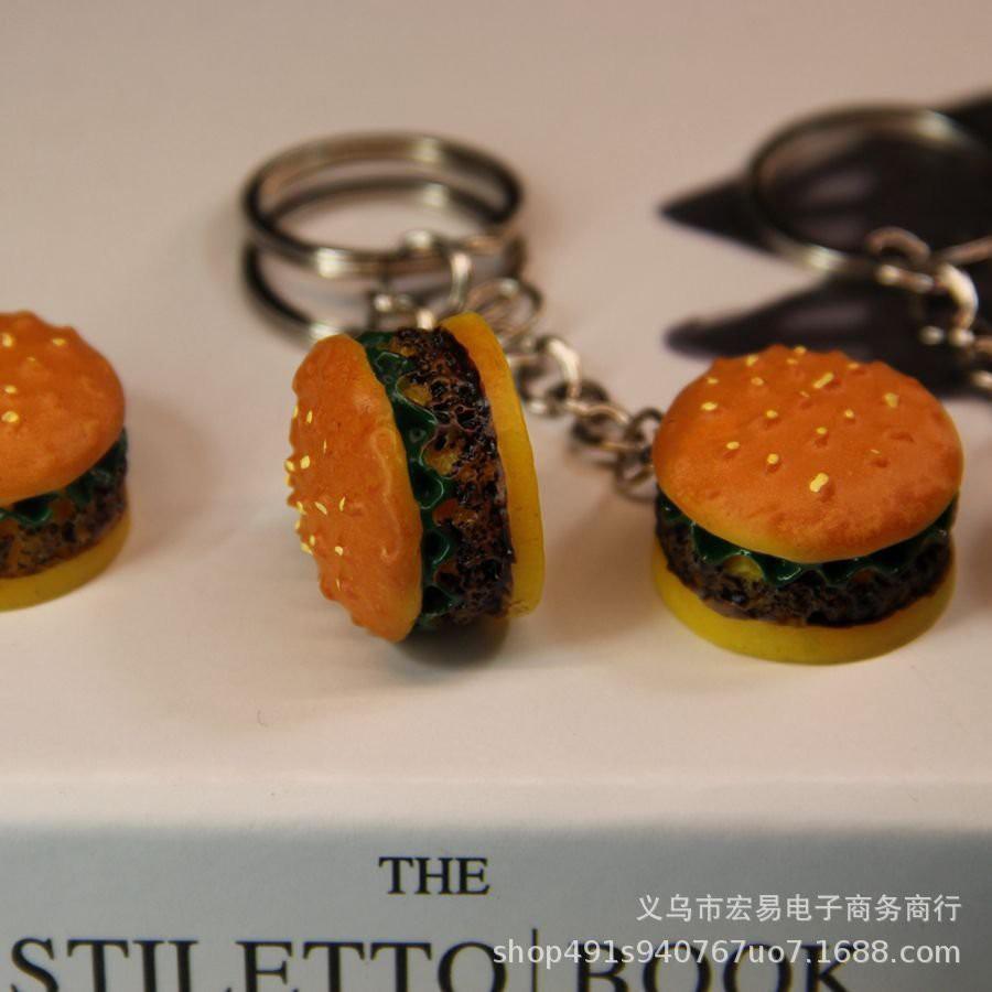 【夜市王】模擬漢堡鑰匙圈9元-細節圖3