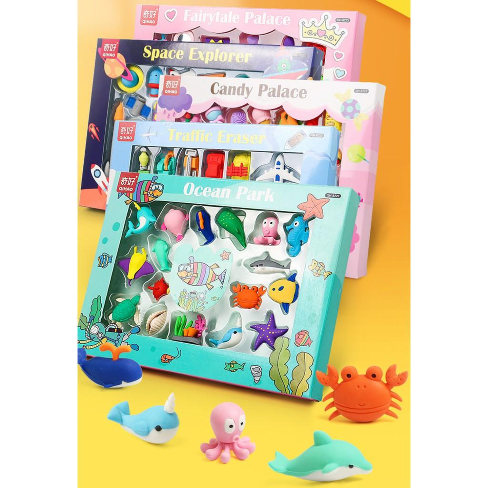 【夜市王】仿真可拆組合  橡皮组合套装 98元-細節圖3