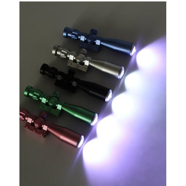 【夜市王】帶望遠鏡燈兵器筆 可拆狙擊望遠鏡筆29元-細節圖3