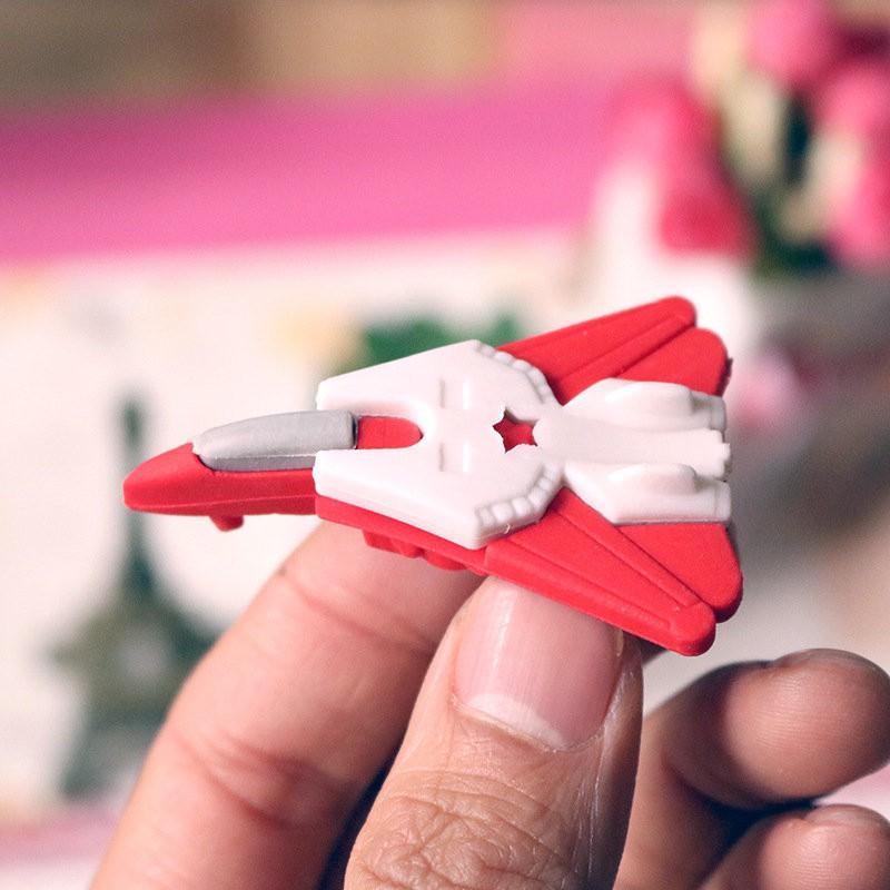 【夜市王】殲擊機造型橡皮擦 4個19元-細節圖2