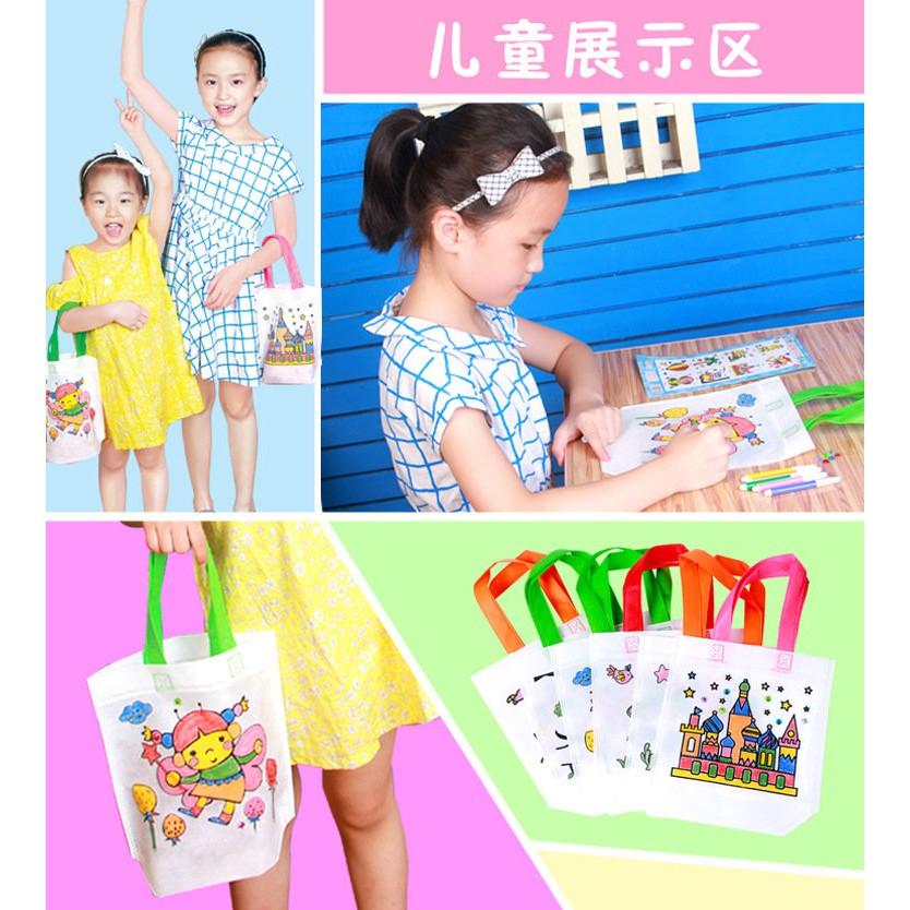 【夜市王】手工DIY塗色手提包 19元-細節圖3