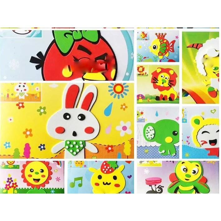 【夜市王】小號EVA手工製作貼畫 diy粘貼材料包9元-細節圖2