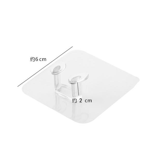 【夜市王】透明電源插頭掛鉤 電線插頭支架掛鉤 1個5元-細節圖3