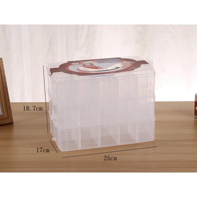 【夜市王】大號三層手提塑膠收納箱129元-細節圖3