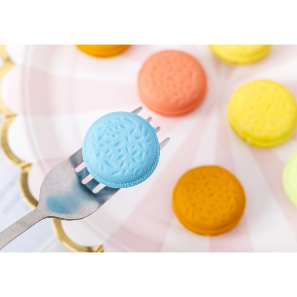 【夜市王】一盒5個裝糖果色馬卡龍橡皮29元-細節圖2