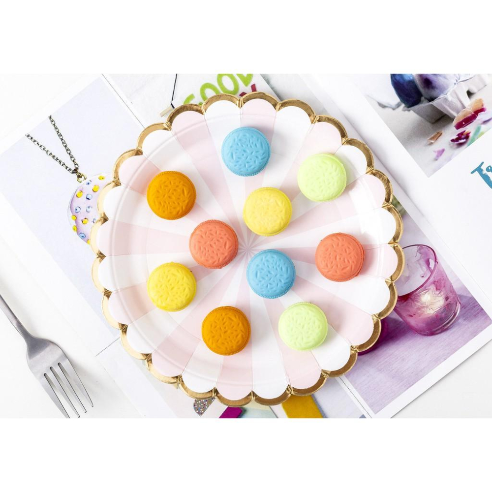 【夜市王】一盒5個裝糖果色馬卡龍橡皮29元-細節圖3