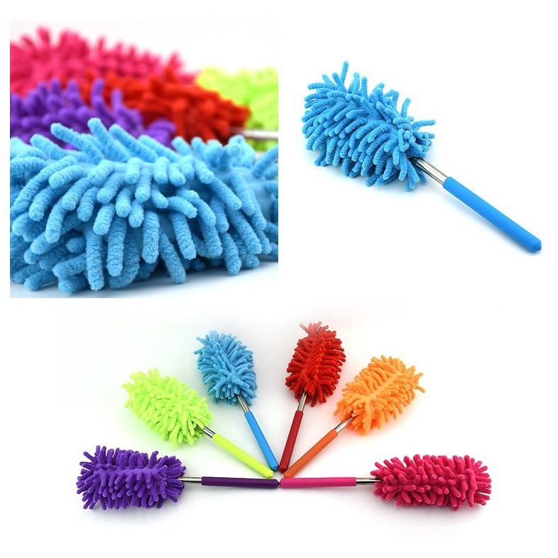 【夜市王】可伸縮塵撣子 雪尼爾汽車塵撣 雞毛撣子29元-細節圖3