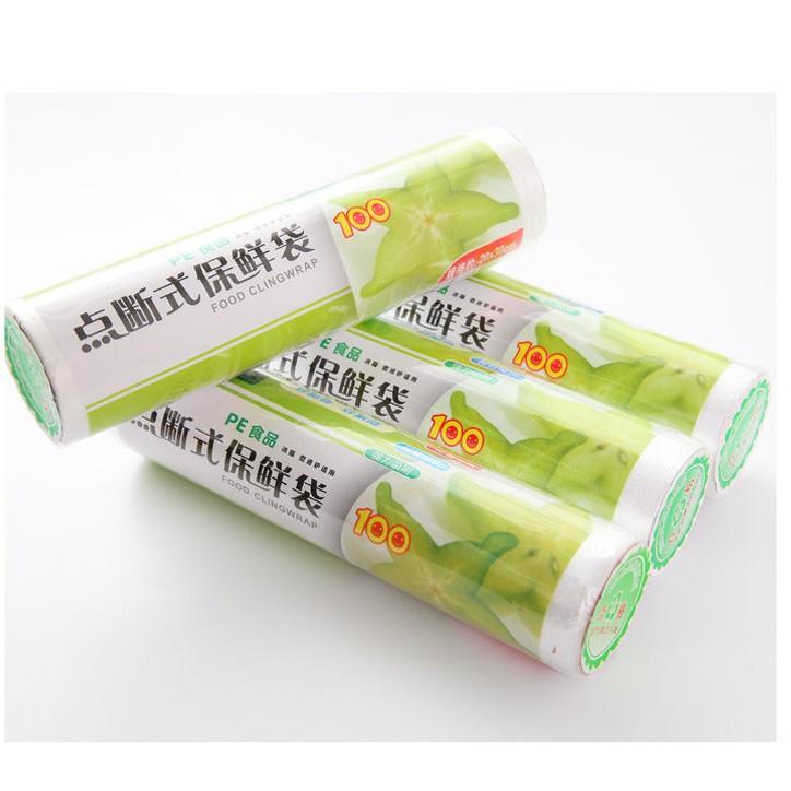 【夜市王】點斷式食品保鮮袋 可微波爐食品袋 1捲50個裝 19元-細節圖2