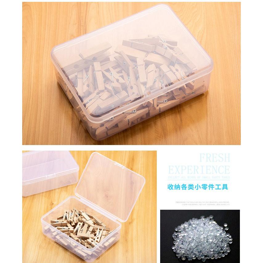 【夜市王】14*10*4.5cm透明有蓋塑膠盒 25元-細節圖2