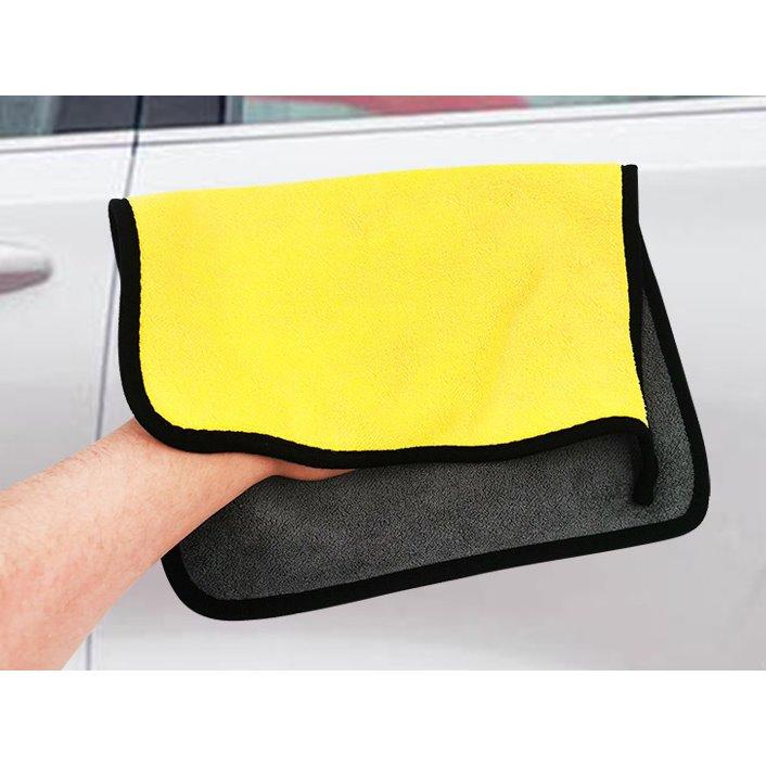 【夜市王】珊瑚絨雙面雙色擦車巾 加厚吸水清潔布19元-細節圖3